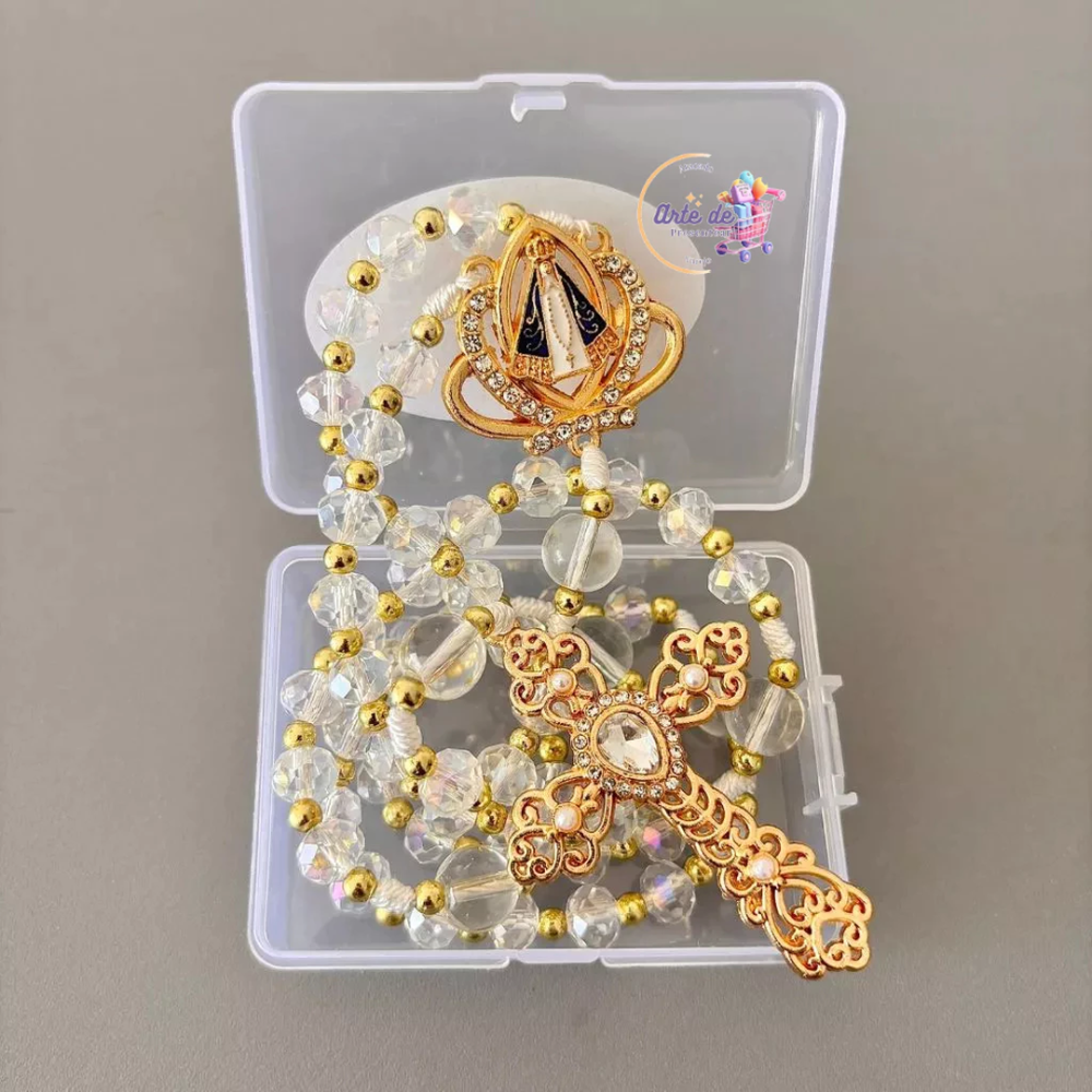 Terço Cristal Nossa Senhora Aparecida