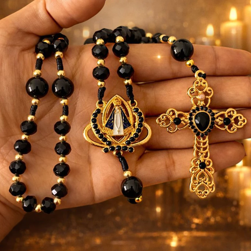 Terço Cristal Nossa Senhora Aparecida